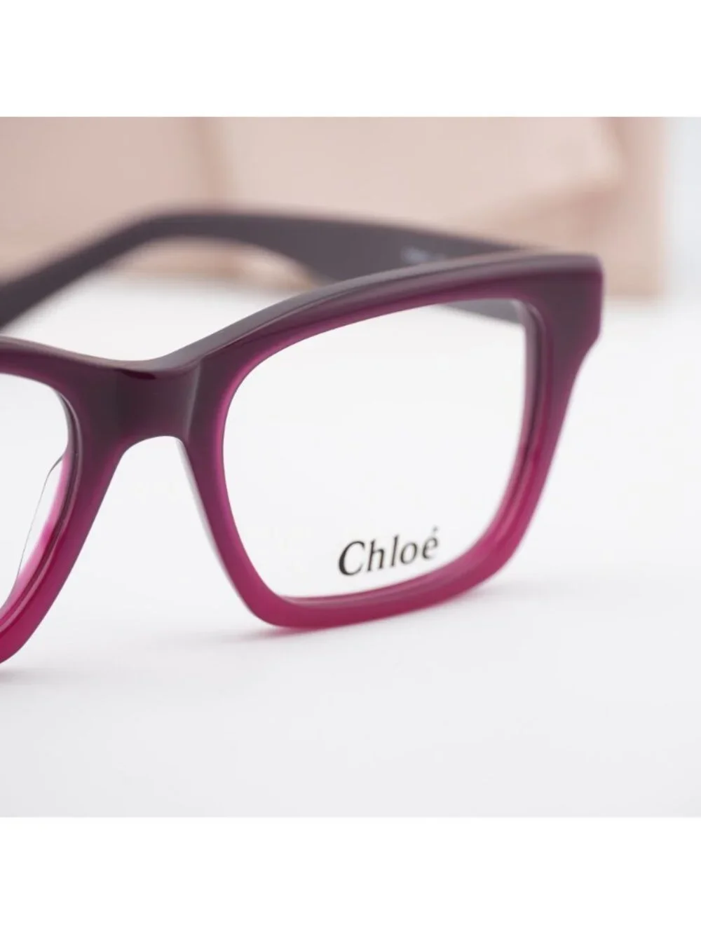 Chloe CH0242O 007 Square Eyeglasses 53mm - Bordeaux